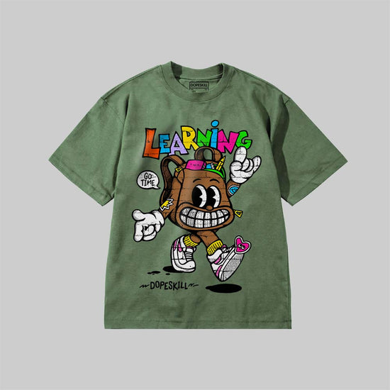 Learning DopeSkill Premium T-shirt Streetwear - Moss