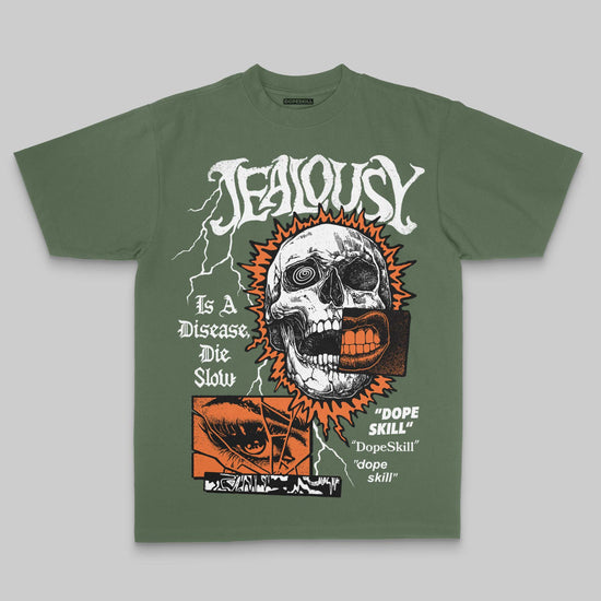 Jealousy DopeSkill Premium T-shirt Streetwear - Military Green