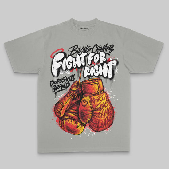Fight For Right DopeSkill Premium T-shirt Streetwear - Grey
