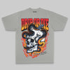 Grey Oversize Print Drip or Die DopeSkill Graphic Premium T-shirt Streetwear - Grey