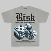 Grey Oversize Print Risk Is Better Than Regret DopeSkill Graphic Premium T-shirt Streetwear - Grey