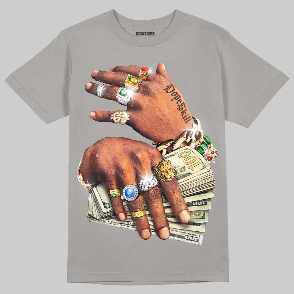 'Prosperous Hands' DopeSkill Graphic T-Shirt Streetwear - Gravel