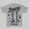 Grey Sneakers Oversize Print 'Loyalty' DopeSkill Graphic T-shirt Streetwear - Grey