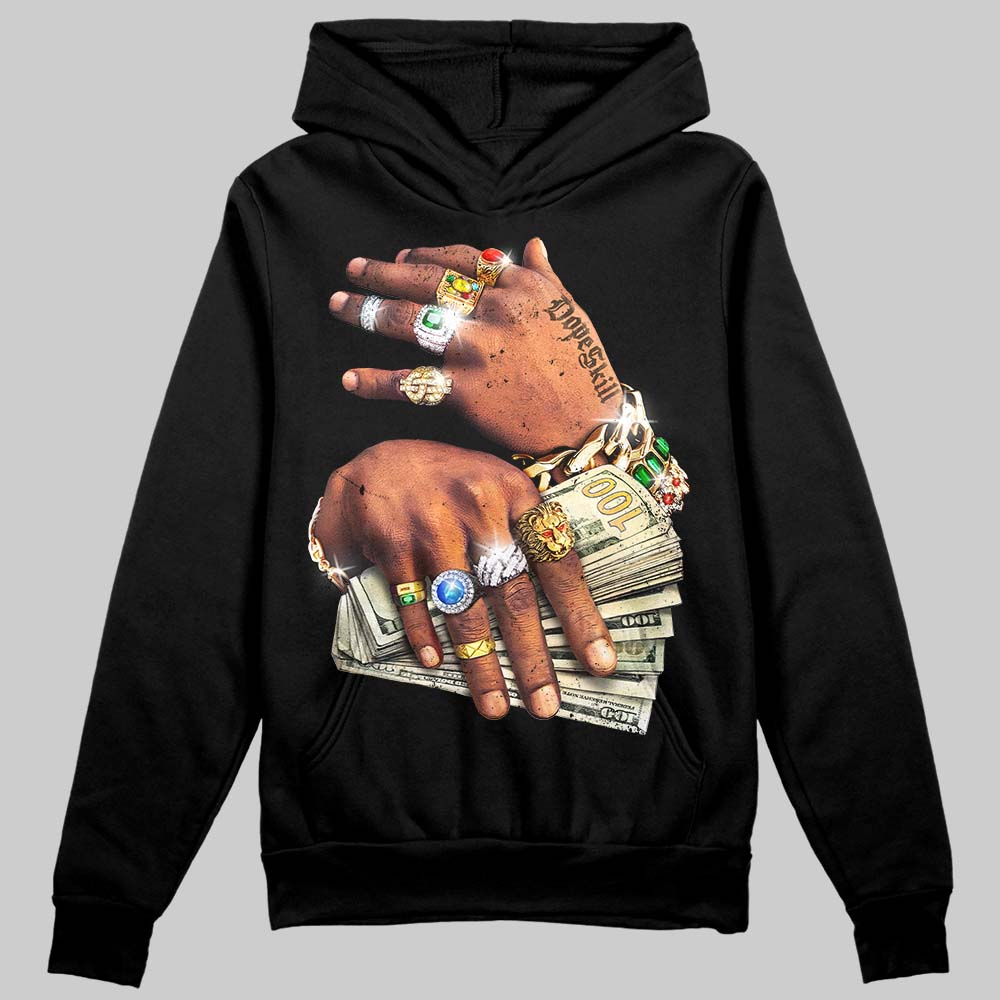 'Prosperous Hands' DopeSkill Graphic Hoodie Streetwear - Black