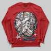 Jordan 11 Retro Cherry DopeSkill Long Sleeve T-Shirt Money Longer Graphic Streetwear - Red