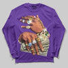 'Prosperous Hands' DopeSkill Graphic Long Sleeve T-Shirt Streetwear - Purple