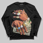 'Prosperous Hands' DopeSkill Graphic Long Sleeve T-Shirt Streetwear - Black