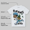 Denim 4s DopeSkill Toddler Kids T-shirt Fear Fuels The Hustle Graphic