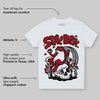 Fire Red “Black Tongue” 5s DopeSkill Toddler Kids T-shirt Stay Busy Graphic