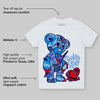University Blue 6s DopeSkill Toddler Kids T-shirt Broken Heart Graphic