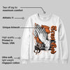 Orange Black White DopeSkill Sweatshirt Trust God Graphic