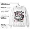 Burgundy 5s DopeSkill Sweatshirt Trust No One Graphic