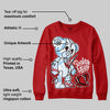 Cherry 11s DopeSkill Varsity Red Sweatshirt Broken Heart Graphic