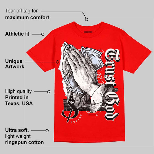 Cherry 11s DopeSkill Varsity Red T-shirt Trust God Graphic