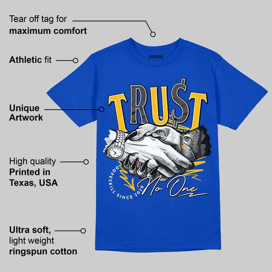 Royal Blue Collection DopeSkill Royal Blue T-shirt Trust No One Graphic