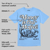 Knu Stack Vintage Satin Dream Blue DopeSkill Blue T-shirt Money Is Our Motive Typo Graphic