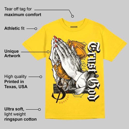 Yellow Ochre 6s DopeSkill Yellow T-shirt Trust God Graphic