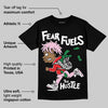 Awake NY x Arctic Pink 5s DopeSkill T-Shirt Fear Fuels The Hustle Graphic