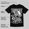 Leather Curb Sneakers White Anthracite DopeSkill T-Shirt Threat Graphic