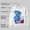 AJ 6 University Blue DopeSkill Sweatshirt Broken Heart Graphic