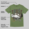 Olive Collection DopeSkill Olive T-shirt Trust No One Graphic