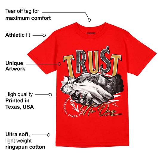 Red Collection DopeSkill Red T-shirt Trust No One Graphic