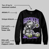 Canyon Purple 4s DopeSkill Sweatshirt Sick Bear Graphic