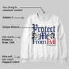 Rare Air Deep Royal Blue 1s DopeSkill Sweatshirt Protect Me From Evil Graphic