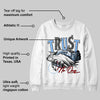 Powder Blue 9s DopeSkill Sweatshirt Trust No One Graphic