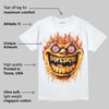 Orange Black White DopeSkill T-Shirt Hellfire Graphic