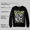 Luminous Green 5s DopeSkill Sweatshirt Distorted Realms Graphic