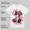 AJ 13 Chicago True Red Cherry DopeSkill T-Shirt Smile Through The Pain Graphic