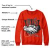 Red Foam Runner DopeSkill Vermillion Red Sweatshirt Trust No One Graphic