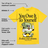 Yellow Collection DopeSkill Gold T-shirt Owe It To Yourself Graphic