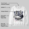 Midnight Navy 4s DopeSkill Sweatshirt Trust No One Graphic