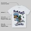 University Blue Collection DopeSkill Toddler Kids T-shirt Fear Fuels The Hustle Graphic