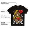 Black Tour Yellow AJ 4 Thunder DopeSkill Toddler Kids T-shirt Broken Bear Graphic