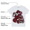 Team Red 1s DopeSkill Toddler Kids T-shirt Bear Steals Sneaker Graphic