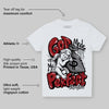 Fire Red “Black Tongue” 5s DopeSkill Toddler Kids T-shirt God Made Me Perfect Graphic