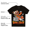 Georgia Peach 3s DopeSkill Toddler Kids T-shirt Born To Be Rich Graphic