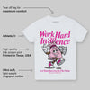 Pink Collection DopeSkill Toddler Kids T-shirt Work Hard In Silence Graphic