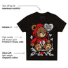 AJ Spizike Bred DopeSkill Toddler Kids T-shirt Broken Bear Graphic