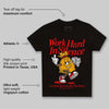 Red Collection DopeSkill Toddler Kids T-shirt Work Hard In Silence Graphic