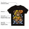 Yellow Ochre 6s DopeSkill Toddler Kids T-shirt Broken Bear Graphic