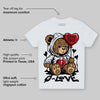 Bred 11s DopeSkill Toddler Kids T-shirt Broken Bear Graphic