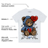 University Blue Collection DopeSkill Toddler Kids T-shirt Broken Bear Graphic