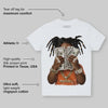Orange Black White DopeSkill Toddler Kids T-shirt Rich Youth Graphic