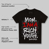 Black and White Collection DopeSkill Toddler Kids T-shirt Mom, I Am A Rich Youth Graphic