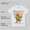 Orange Black White DopeSkill Toddler Kids T-shirt Work Hard In Silence Graphic