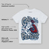 French Blue 12s DopeSkill Toddler Kids T-shirt God Made Me Perfect Graphic
